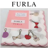 在飛比找蝦皮購物優惠-新古真品 ❤️宜送禮❤️FURLA 手帕  綿100% 50