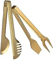 10 Pcs BBQ Tongs Steak Tongs Food Clamps Appetizer Tong Spaghetti Tongs Serving Tong Bread Tongs Kitchen Tongs Food Tong Pasta Tong Buffet Tongs Catering Tongs Stainless Steel