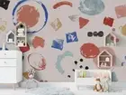 3D Watercolor Geometric Pattern Wallpaper Wall Murals Removable Wallpaper 274