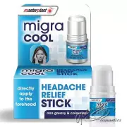 Masterplast Migra Cool Headache Relief Stick, Non-Greasy & Colourless