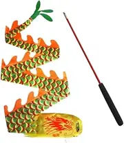 Dragon Ribbons Handheld Toys Exercise Streamers Lightweight 3D Dragon Ribbon Streamer for Kids Artistic Dancing Talent Shows