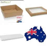 Rectangle Brown Kraft Catering & Grazing Boxes 80 mm (H)