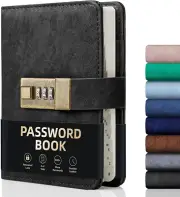 Password Book with Lock, Password Book with Alphabetical Tabs 600+ Password Spac