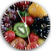 Friuts Frameless Borderless Wall Clock Nice For Gifts or Decor Z57