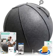 Lite Ball Chair, Yoga Ball Exercise Ball with Slipcover for Home Office Desk, St