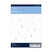 5pc Filofax A4 Clipbook Undated Year Planner Refill Office/School Organiser