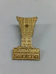RARE Stefan Lindfors For Swatch "Winged Victory" 1996 Atlanta Olympics Pin Badge