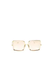 oversized frame sunglasses One size White
