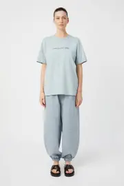 Grayson Monogram Tee in Misty Blue - CAMILLA AND MARC® C&M