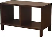Natural Shelf, 1 Tier x 2 Row, Walnut 123626