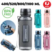 UZSPACE Water Bottle Cup Drink Flask Tritan BPA Free Leakproof Sport Gym Travel