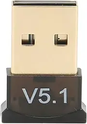 USB Bluetooth Adapter for PC, Portable Wireless Network Receiver Add BT to Devices Without BT, USB Dongle Adapter for Win 7 for Win 8.1 for Win 10 for Win 11 for Linux