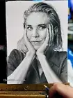 Vanessa Kirby Pencil Drawing 9” x 12” Portrait Artwork Mission Impossible, Crown