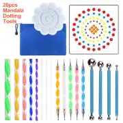 20 Piece Mandala Dotting Tools DIY Painting Stencils Ball Palette Paint O5Z8