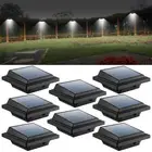 UniqueFire Solar Gutter Lights - 40 LED Outdoor Fence Lights, Waterproof Secu...