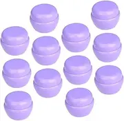 25pcs Mushroom Cream Jar Travel Bottles for Toiletries Lotion Travel Jars Mini for Container Bottles Small Toiletries Containers Plastic Purple