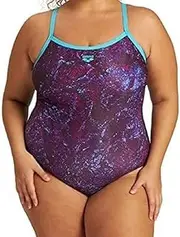 [arena] Women's Mountains Texture Light Drop Back One Piece Plus