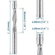 Upcut Spiral Flush Trim Router Bit Flush Cut Router Bit with 1/4inch Shank gurRI