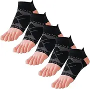 [GINZIN] Toe Socks Women's Trainer Socks, Breathable Five Fingers Running Socks, Cotton Women's Socks, 5 Pairs