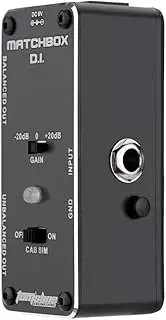 AMX-3 Box D.I. Transfer Guitar or Bass Signal Directly to o System Analogue Effect Pedal True Bypass Multicolor538 One Size