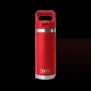 YETI Rambler V2 Insulated Water Bottle with Straw Cap - 18oz/532ml - Rescue Red
