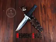 RE2 Replica Knife Handmade D2 Steel Resident Evil 2 Claire Redfield Game Knife