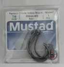 Mustad 39944BN-7/0 Black Nickel Classic Circle Hook Ringed Eye 7/0 5CT