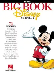 BIG BOOK OF DISNEY SONGS FLUTE SHEET MUSIC SONG BOOK