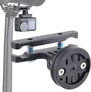 Bike Computer Mount, Sturdy Sports Camera Support for Cycling, 2.48x1.69x1.34 inches Adjustable Angle Bracket, Multi-Function Holder for Sports, Tail Light, and Computer