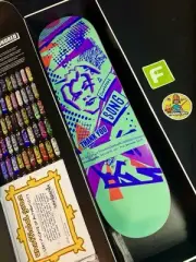 RARE SIGNED Daewon Hundred Song Mark Gonzales Thank You Mint Skateboard Deck COA