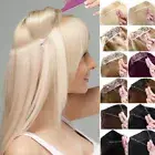 Thick Weft Wire Clip In Remy Human Hair Extension Hairpiece Headband Secret Ring