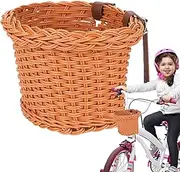 Basket for Kids Bike | Children's Toy Basket,Household Storage Organizer, Hand-Woven Biking Front Rack for Balance Bikes