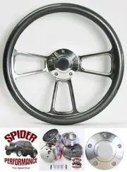 1970-1977 Bronco Van Ford pickup billet steering wheel 14" CARBON I (for: Ford)