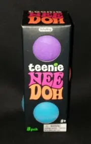 Schylling Teenie Nee Doh Stress Ball 3 Pack Fidget Toy Rare New Sealed On-Hand