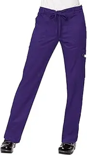 [koi] Women's Stretch Lindsey Mid-Rise Drawstring Waist Cargo Scrub Pants
