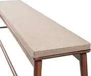 Waterproof 2 3 Seater Garden Bench Cushion Soft Comfortable Patio Furniture Pad for Garden Patio Lawn and Bench Swing Khaki 180*40cm