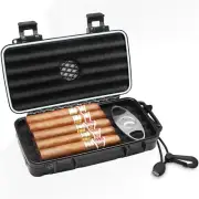 Estuche humidificador de puros de viaje - Caja de puros portátil con humidificad