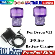 For Dyson V11 2*Filter & Battery Charger Series Replace Vacuum Cleaner Adapter