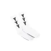 Fallen Footwear Step & Repeat Padded Heel and Toe Sock - White / Black
