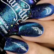 Starrily Earth - Blue Purple Magnetic Multichrome Holographic Holo Nail Polish