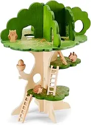tickit 74059 Woodland Trail Tree House - Wooden Treehouse - Playhouse - Small World Play