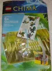 Lego , Legends Of Chima Stickers W/building Toy, Great for Birthday Goody Bags!