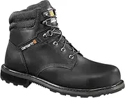 [CARHARTT] Men's Traditional Welt 6" Steel Toe Work Boot Industrial, Black Oil Tanned, 13