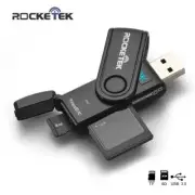 Rocketek read 2 cards USB 3.0 Card Reader 2 Slots for SD/MMC + Micro SD/T-flash