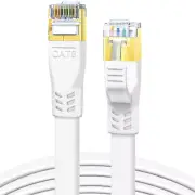 CAT 8 Ethernet Cable, 0.5M High Speed 40Gbps 2000Mhz Heavy Duty Flat S/FTP CAT8