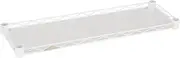 Doshisha LLS2060SLP Luminous Latte Steel Shelf, Pole Diameter 0.7 inches (19 mm), Kitchen Storage, Gap Storage, White, Width 7.7 x Depth 23.4 inches (19.5 x 59.5 cm)