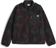[PUMA] Mens Downtown Graphic Sherpa Jacket Athletic Outerwear Casual Pockets - Black, Multi