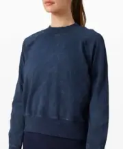 LULULEMON READY TO ROLL CREW *DYE IN ACID RUBBER DYE/TRUE NAVY SIZE 8 NEW W/TAGS