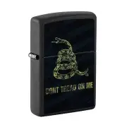 Zippo Pocket Lighter Don't Tread On Me Snake Flag Genuine Windproof Metal 48553