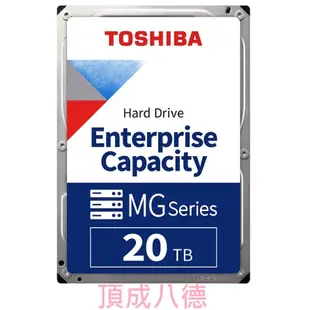 Toshiba 企業碟 4TB 8TB 20TB 3.5吋 硬碟(MG08ADA400E) (MG10ACA20TE)